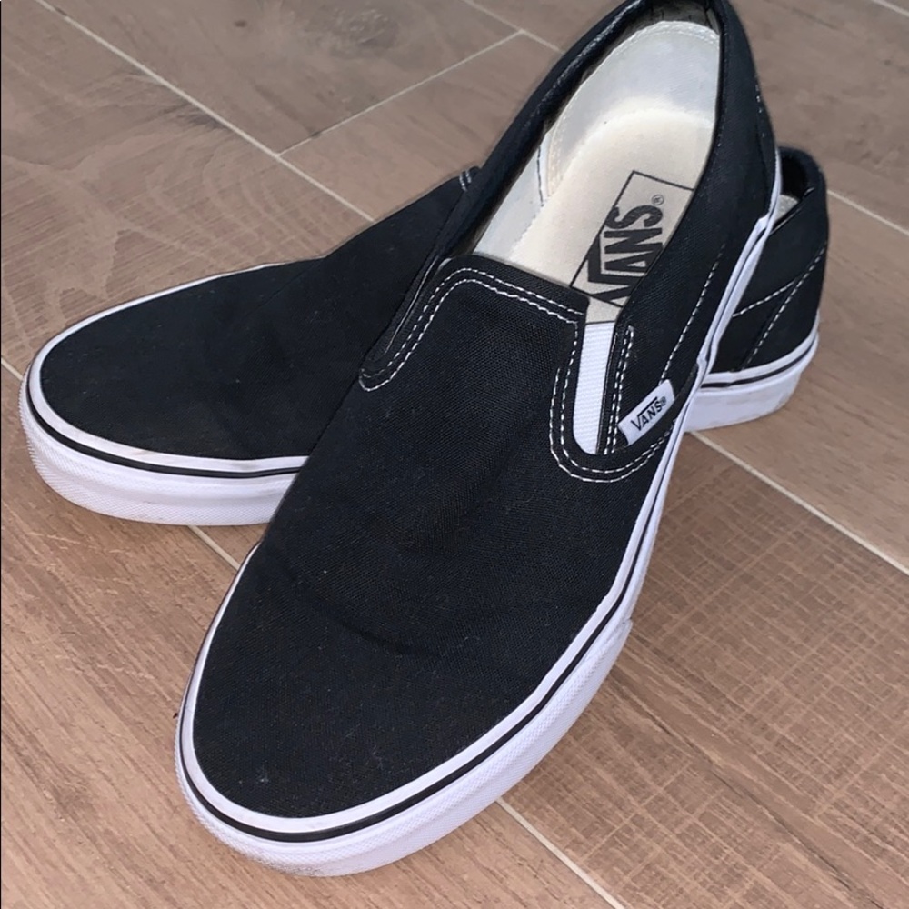 New black slip on vans